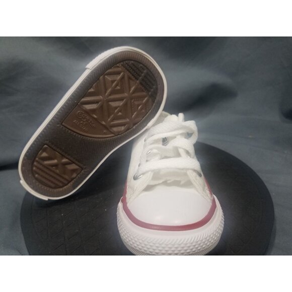 Converse Toddler C/T All Star EVA Ox Sneakers White Red Size 4 NEW NO BOX! - Picture 8 of 9